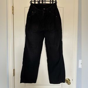 Free People, relaxed carpenter pants. Black, size 25/26/small